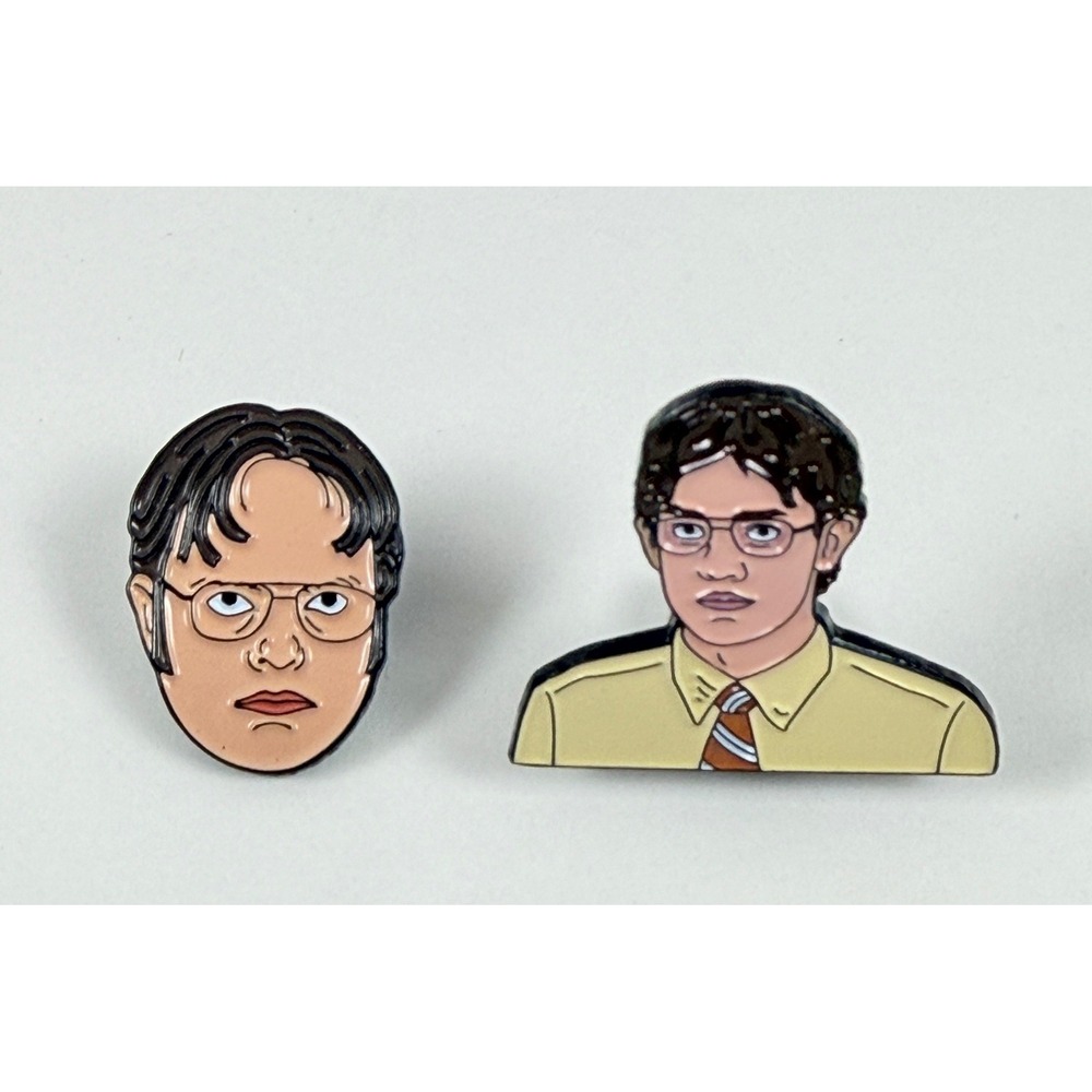 The Office Dwight Schrute Enamel Pin Set TV Show Character Lapel Pins